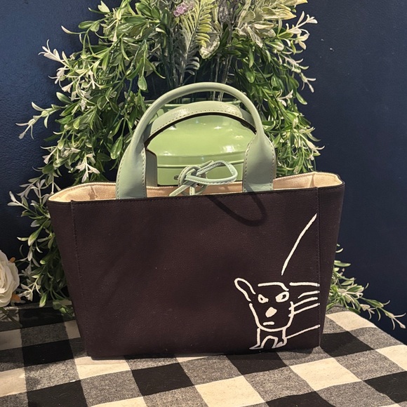 Kate Spade & Maira Kalma Top Handle Purse"Walk The Dog" Eloise Tote - Picture 2 of 8